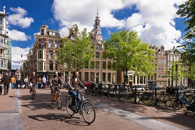<strong>5. Netherlands: </strong>The Dutch lifestyle is conducive to happiness, according to the rankings. Amsterdam is shown here.