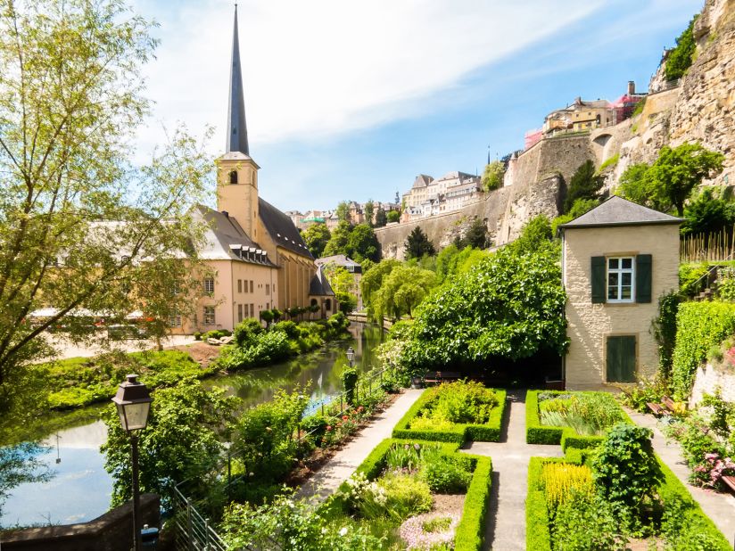 <strong>9. Luxembourg: </strong>Luxembourg also earns high marks from Gallup World Poll respondents. The World Happiness Report draws on the Gallup survey data. The Grund district of Luxembourg City is pictured.