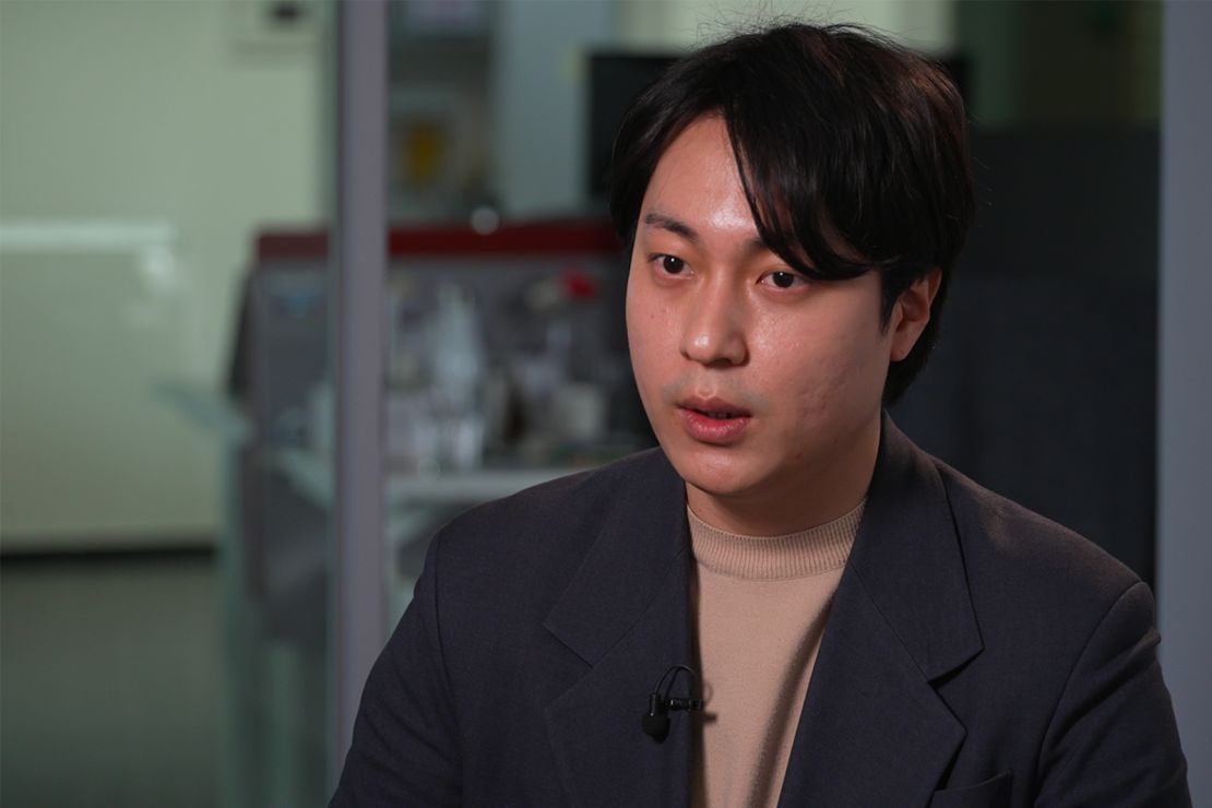 Kim Jiwon, an investigator for the human rights group Korea Future, speaks to CNN in Seoul in March 2023.