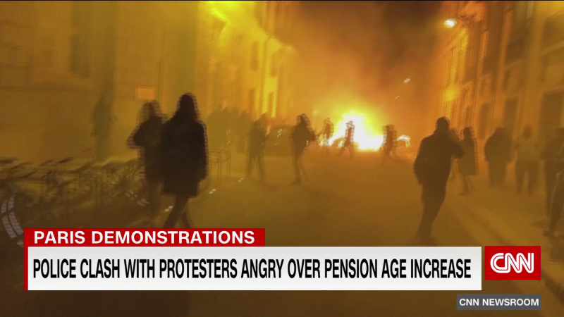 Violent protests in France after government raises retirement age | CNN