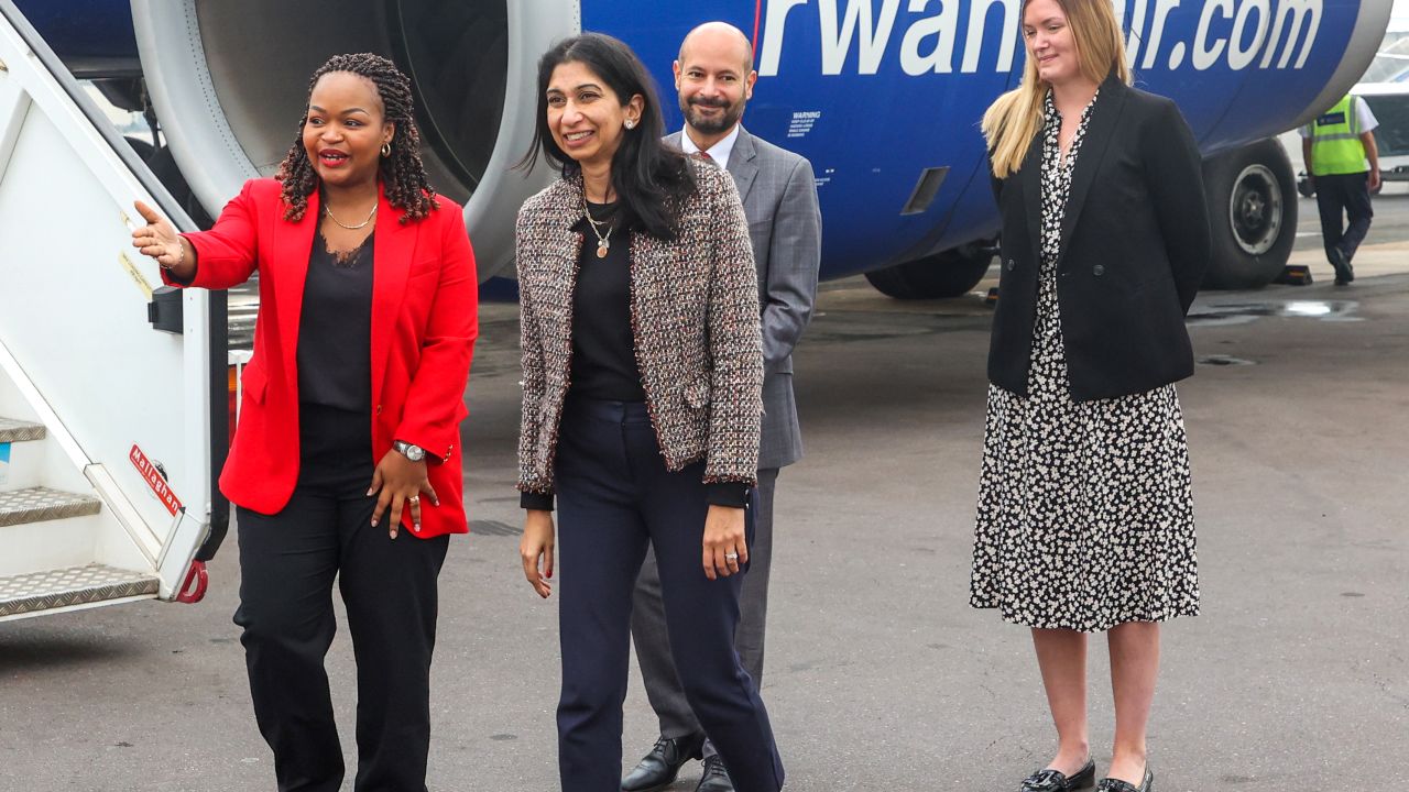 Suella Braverman: UK Home Secretary visits Rwanda to discuss deportation scheme