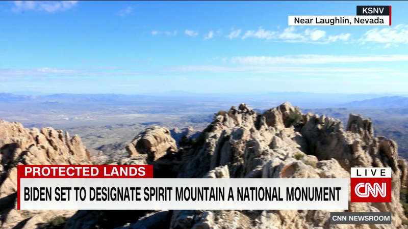 Pres. Biden set to designate Nevada’s Spirit Mountain a national monument | CNN