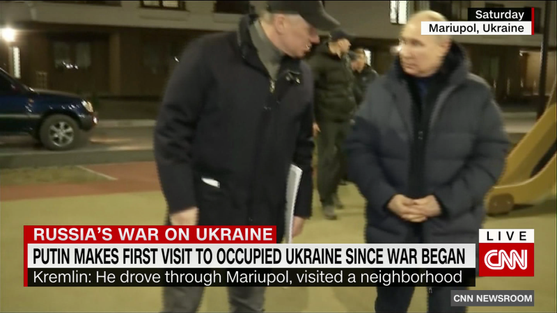 russian president putin makes surprise visit to occupied ukraine | CNN