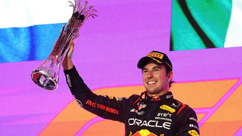 Sergio Perez wins the Saudi Arabian Grand Prix, leading home another ...