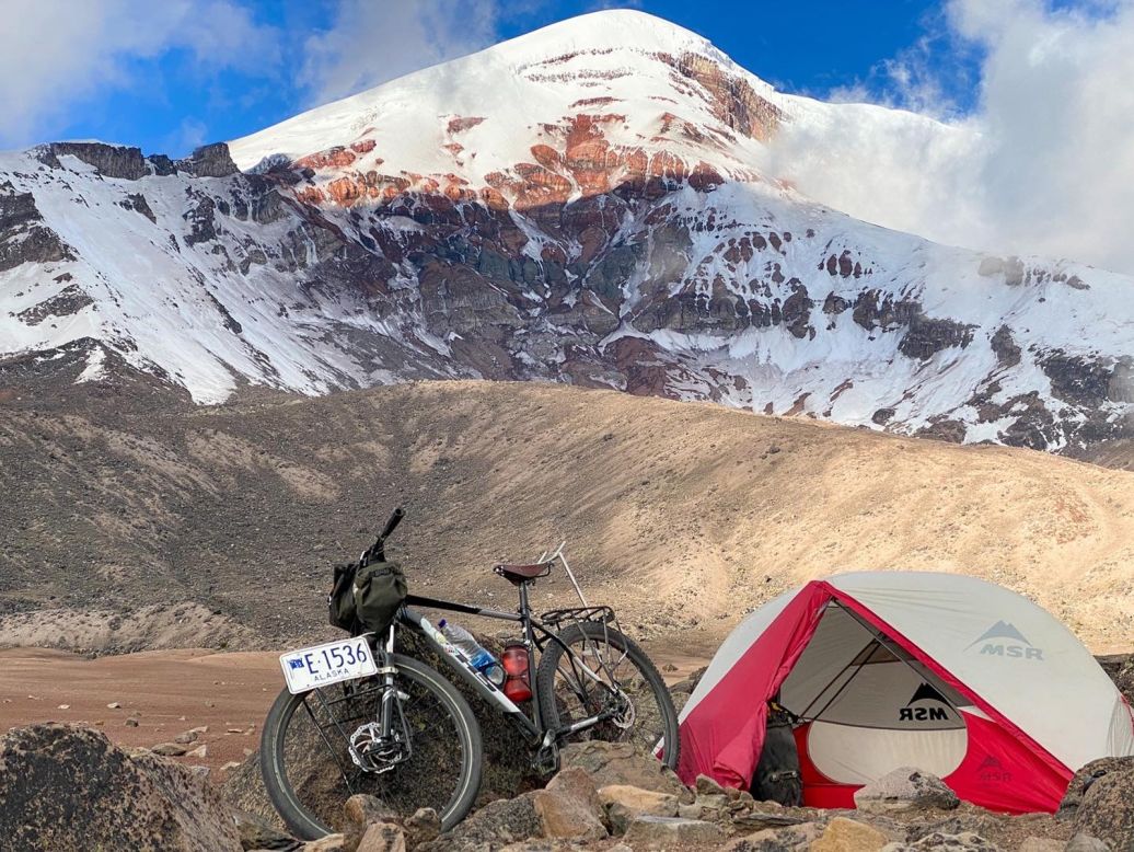 <strong>Incredible journey: </strong>Garner cycled through 14 countries, including Mexico, Guatemala, Nicaragua, Colombia, Ecuador and Argentina.
