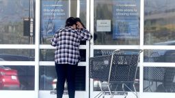 A customer looks into a closed Bed Bath and Beyond store on February 08, 2023 in Larkspur, California. One week after home retailer Bed Bath and Beyond announced plans to close 87 of its stores the company added 150 stores to that list of closures in an effort to stave off bankruptcy. 