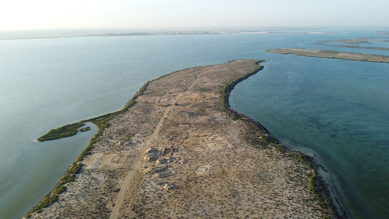 Siniya island in the emirate of Umm al-Quwain in the United Arab Emirates, where archeologists found the oldest pearling town in the Persian Gulf.