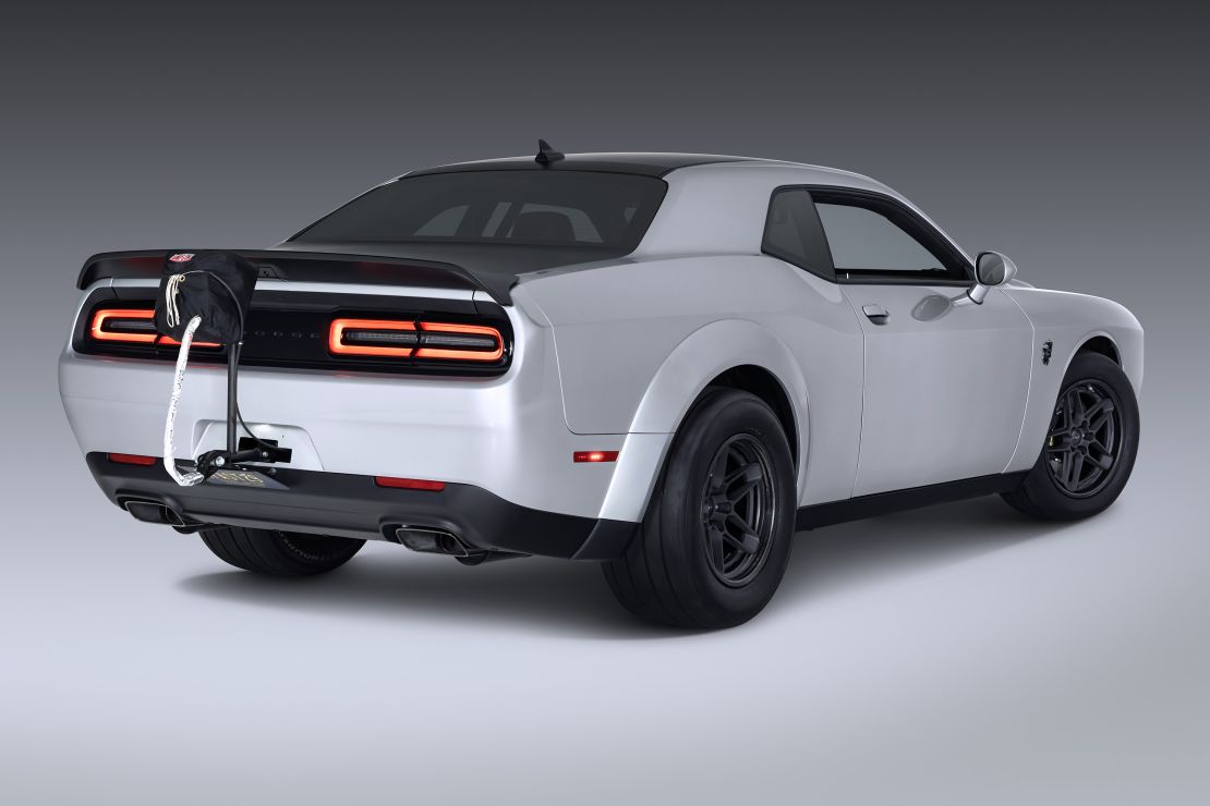 Options for the 2023 Dodge Challenger SRT Demon 170 include a Direct Connection Parachute Mounting System.