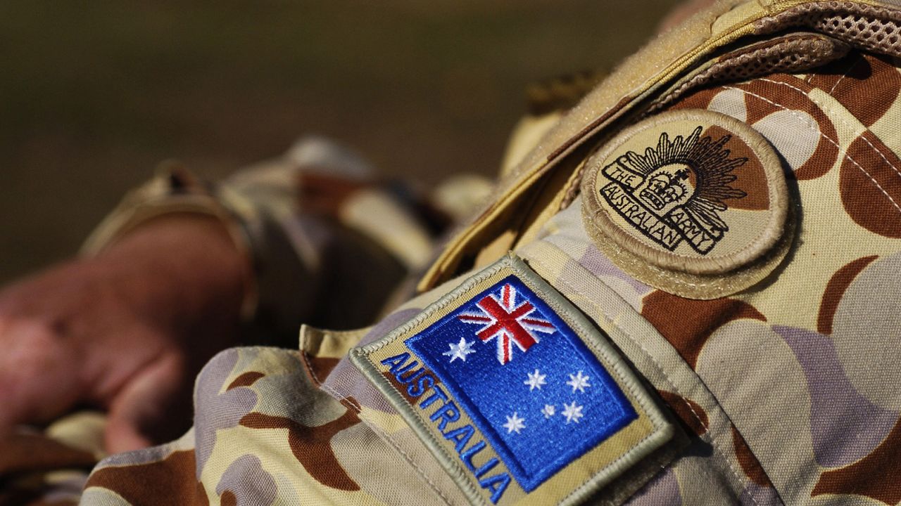 File image shows Australian troops training for duty in Afghanistan on August 1, 2007.