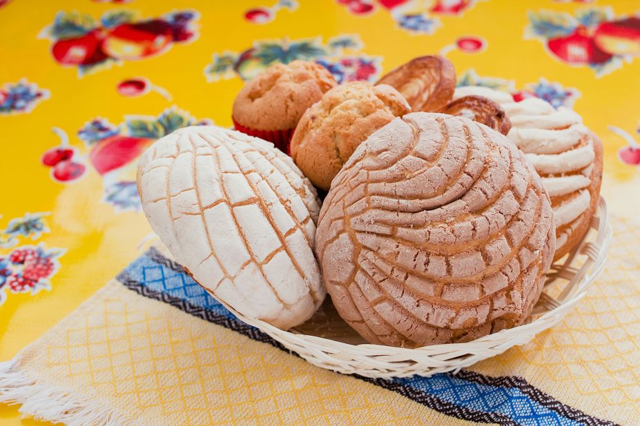 <strong>Conchas: </strong>The traditional concha or <em>pan dulce</em> (sweet bread) is a beloved option in many Mexican coffee shops and bakeries.