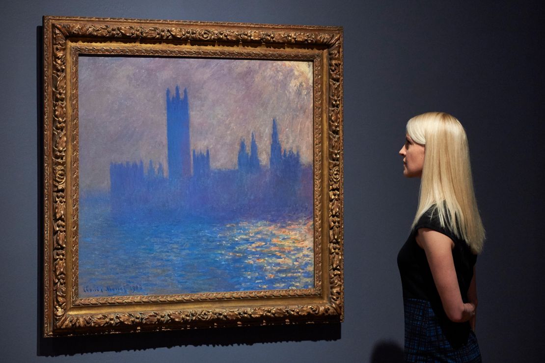 Haze can be seen in French artist Claude Monet's painting "Houses of Parliament."