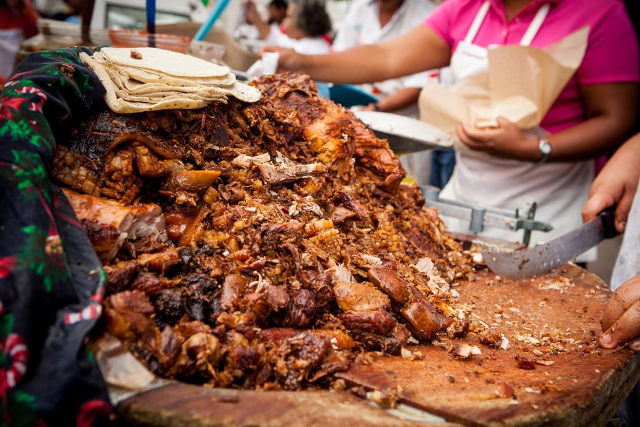 <strong>Carnitas: </strong><em>Carnitas</em> is the term that refers to pork that's slow braised for several hours in its own fat until it reaches its peak state of tenderness and then fried to crispiness.