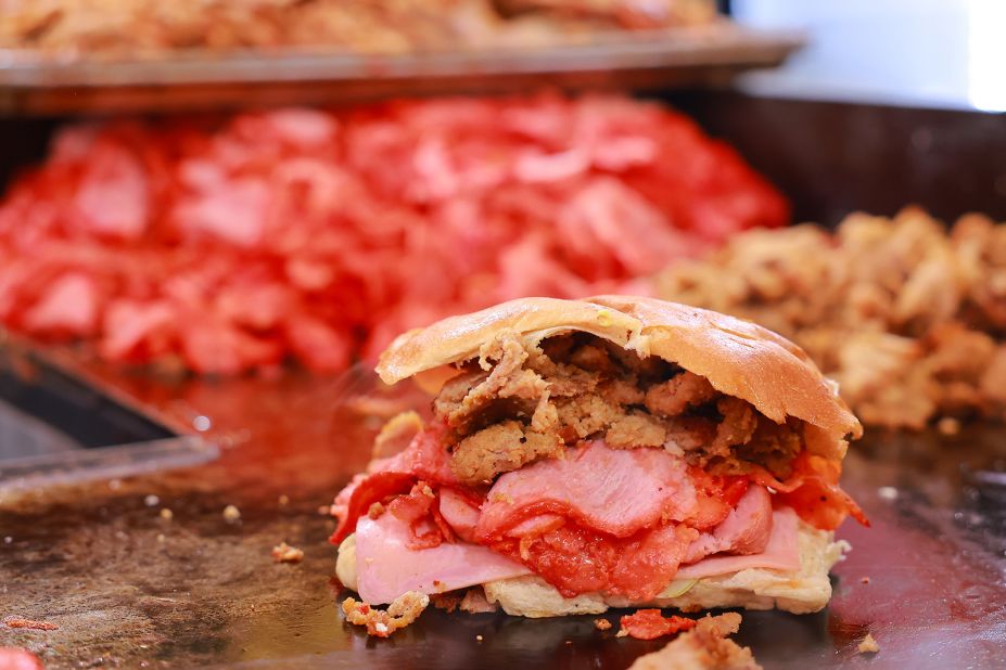 <strong>Torta: </strong>The torta is what most would consider the official Mexican sandwich. Made with a <em>bolillo </em>— a crusty white bread roll — that can be stuffed with any manner of marinated protein.