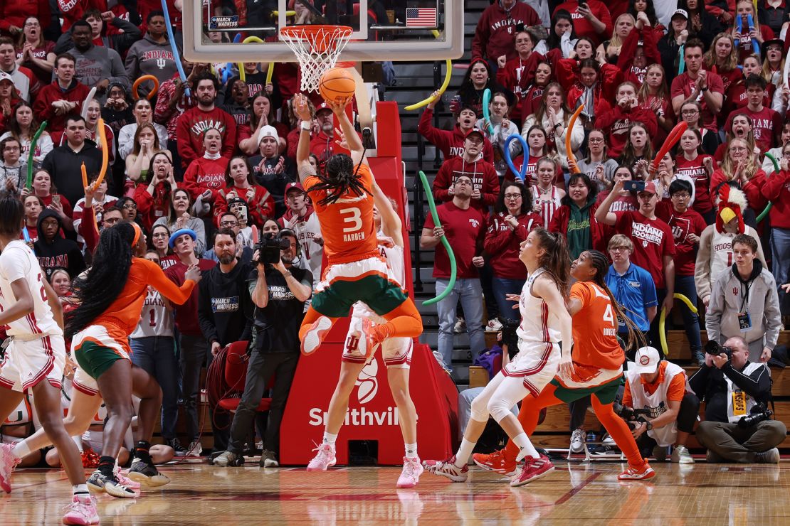 Harden hits the game-winning shot against Indiana.