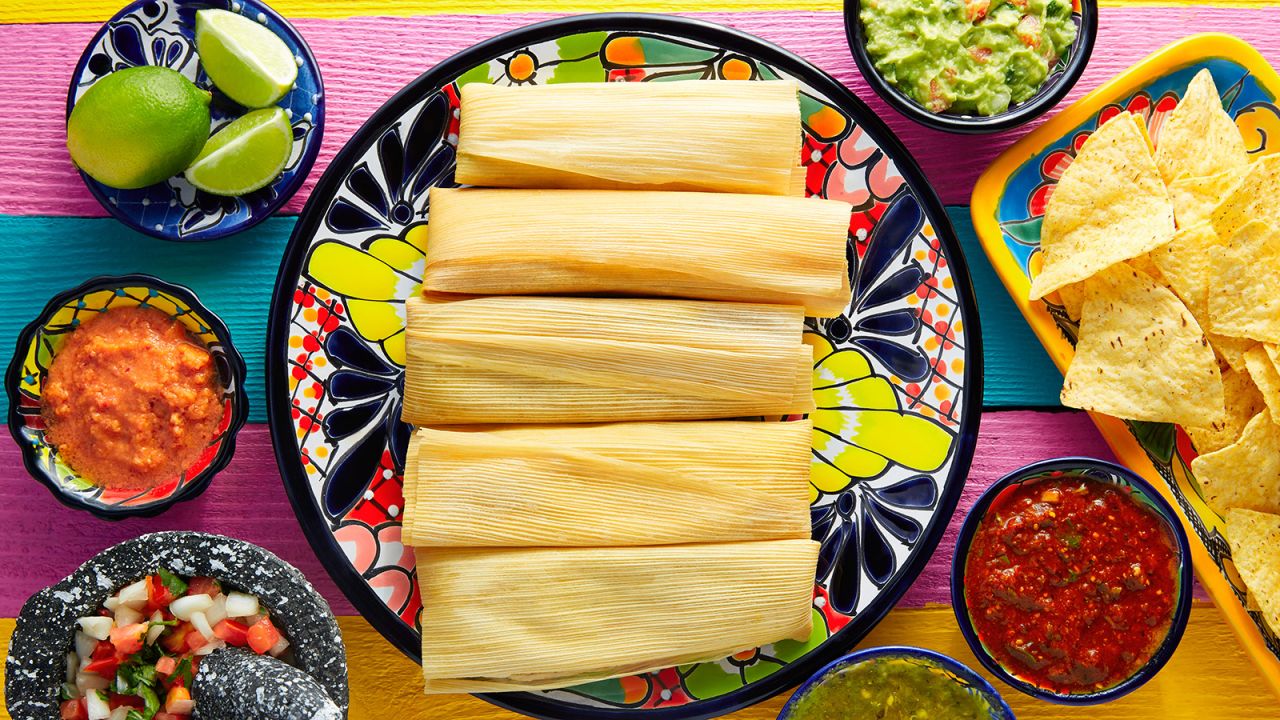 Tamales are a favorite food at Christmastime.