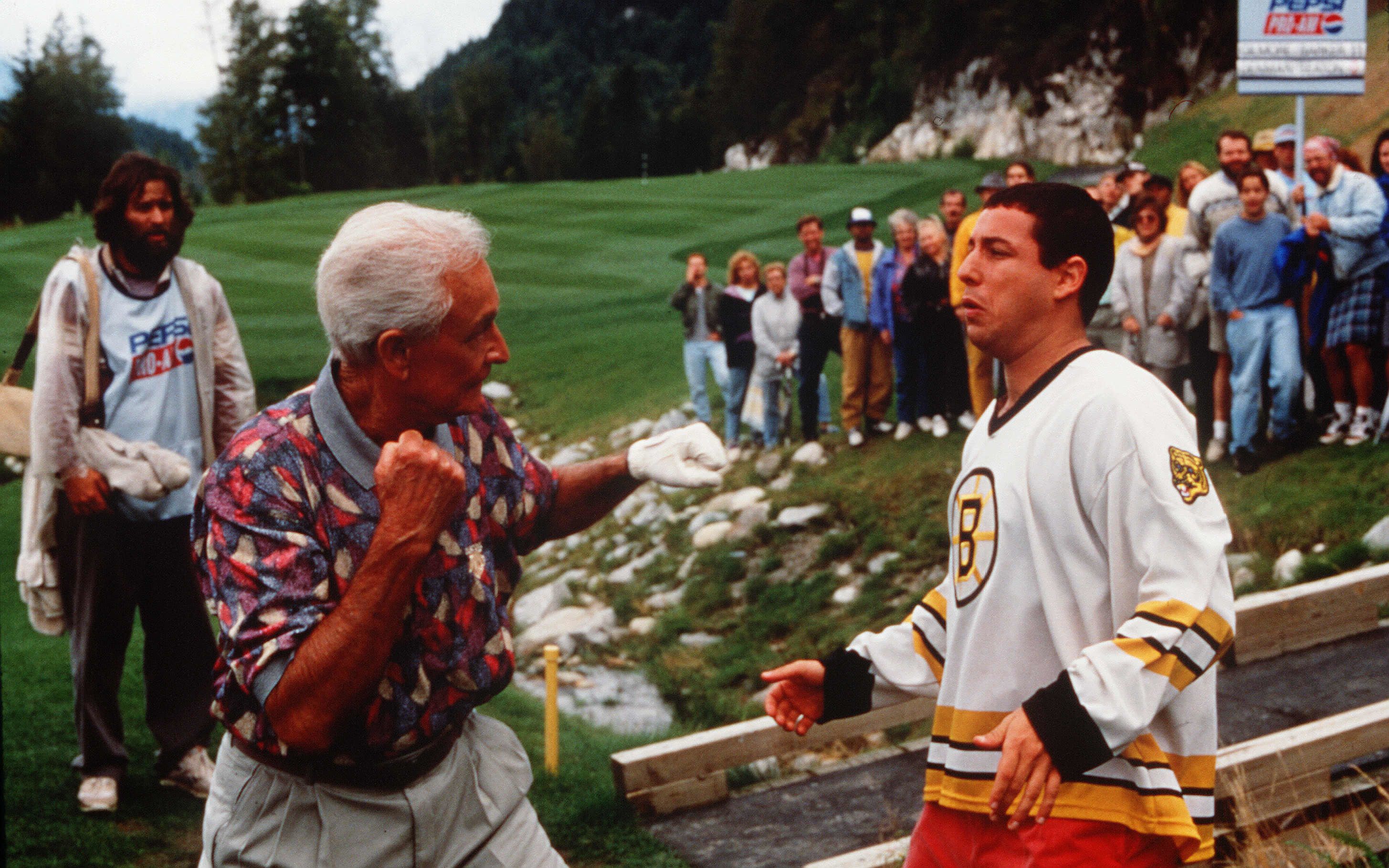 Sandler famously sparred with game-show host Bob Barker in his 1996 film 'Happy Gilmore.'