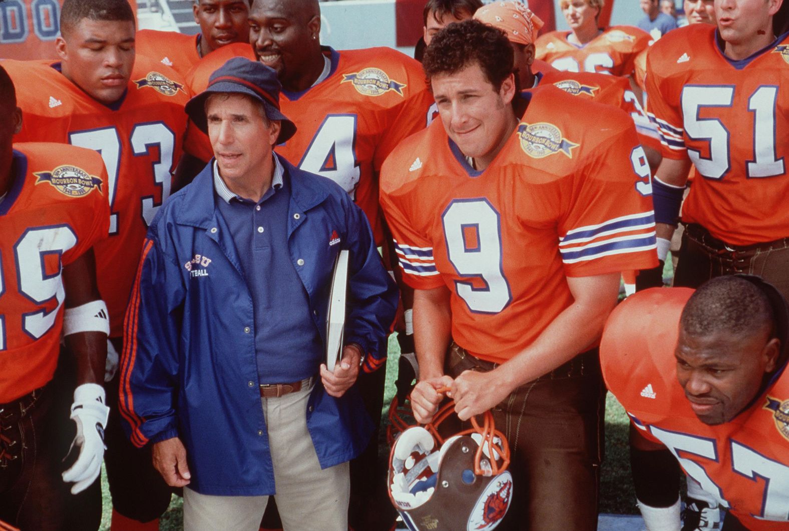 Sandler stars with Henry Winkler in 1998's "The Waterboy."