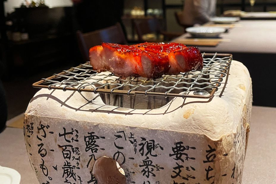 <strong>Welcome to Sazenka: </strong>This Tokyo restaurant is the world's only three-Michelin-star Chinese restaurant in a non-Chinese-speaking city. The restaurant's regional Chinese dishes, including Cantonese char siu (honey-glazed roast pork), pictured, are infused with a uniquely Japanese spirit.
