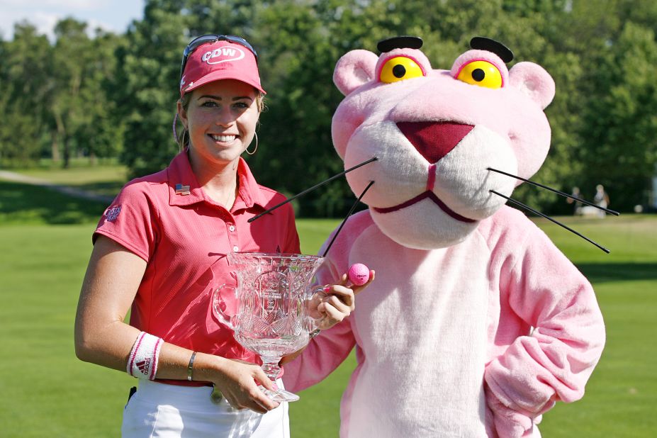 <strong>The Pink Panther, Paula Creamer: </strong>Proficient in putting with a penchant for pink, "The Pink Panther" was the perfect nickname for Paula Creamer. Even the American's golf bag, balls, and club grips eventually followed her color scheme, making the 2010 US Women's Open champion an unmistakable sight on the fairways.