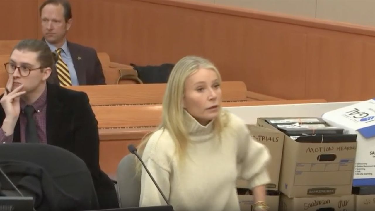 Gwyneth Paltrow in court in Park City, UT on Tuesday.