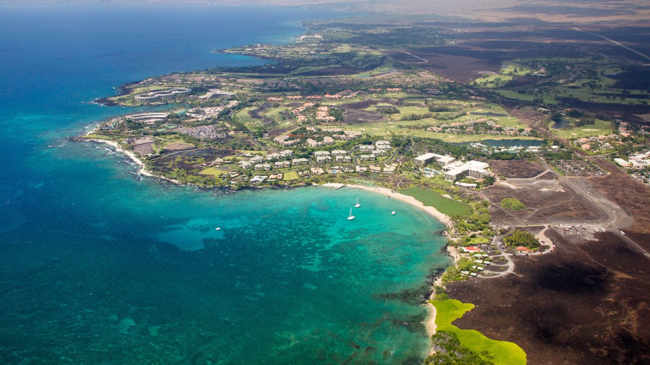 A man was bitten by a shark while swimming in Anaehoomalu Bay, just off Hawaii's Big Island. 