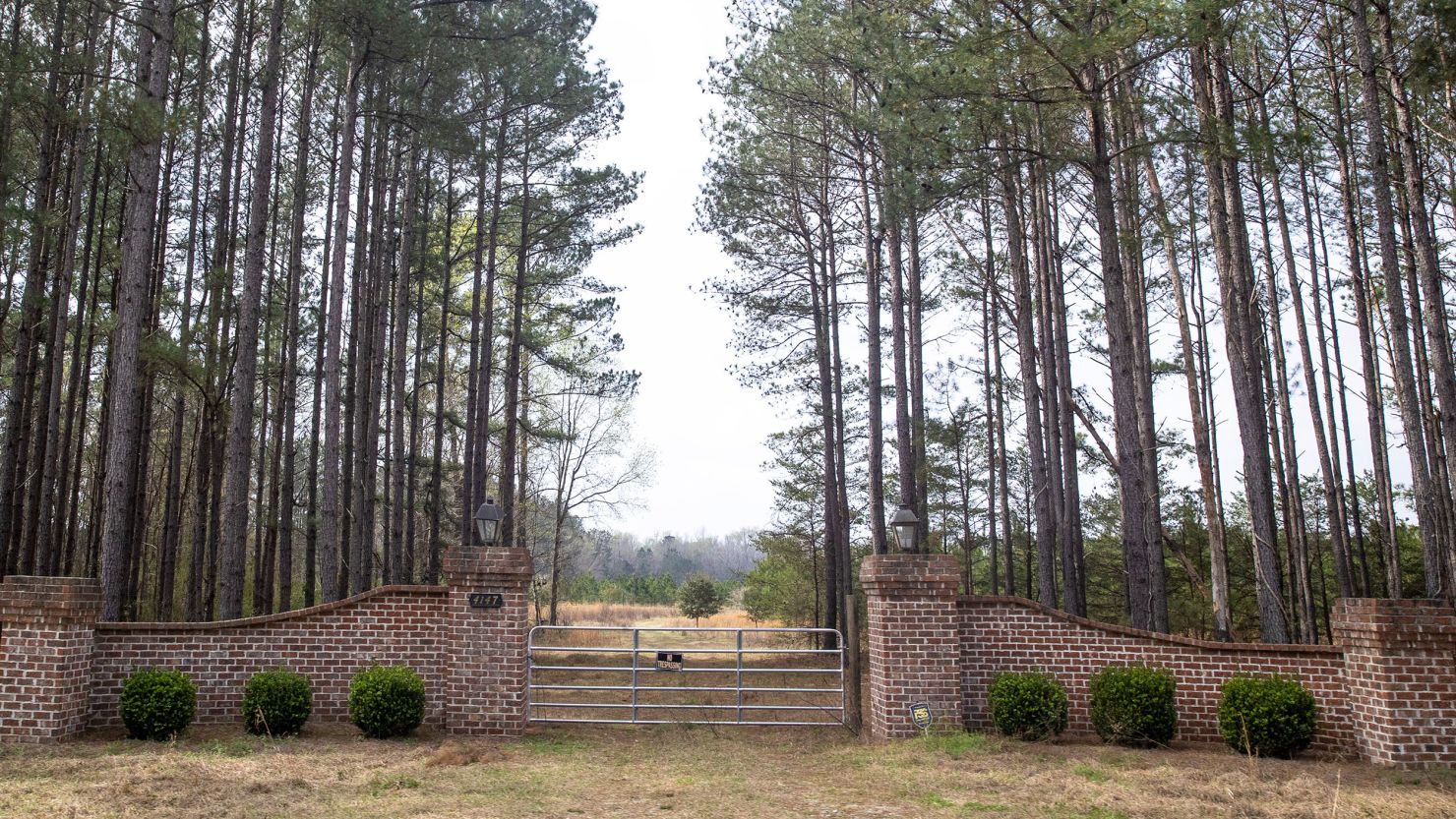 The entrance to the house at the Murdaugh Moselle property on Wednesday, March 1, 2023 in Islandton, South Carolina. The contents of the home are set to be auctioned on Thursday. (Andrew J. Whitaker/The Post And Courier via AP, Pool)