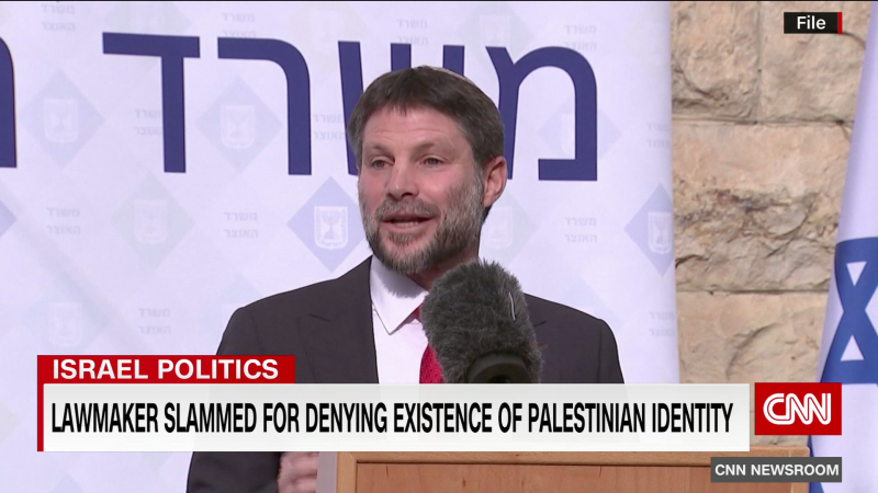 Israeli minister slammed for denying existence of Palestinians | CNN