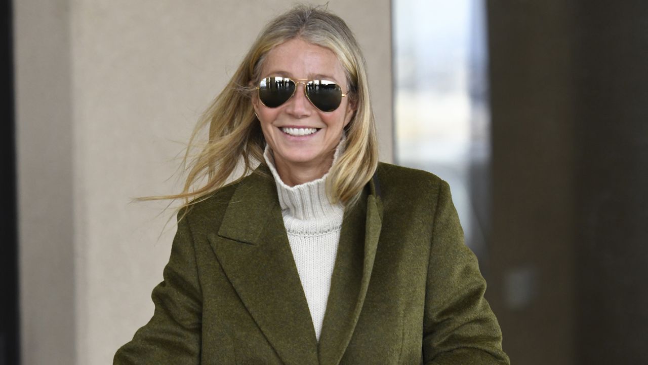 Gwyneth Paltrow leaves the courthouse, Tuesday in Park City, Utah.