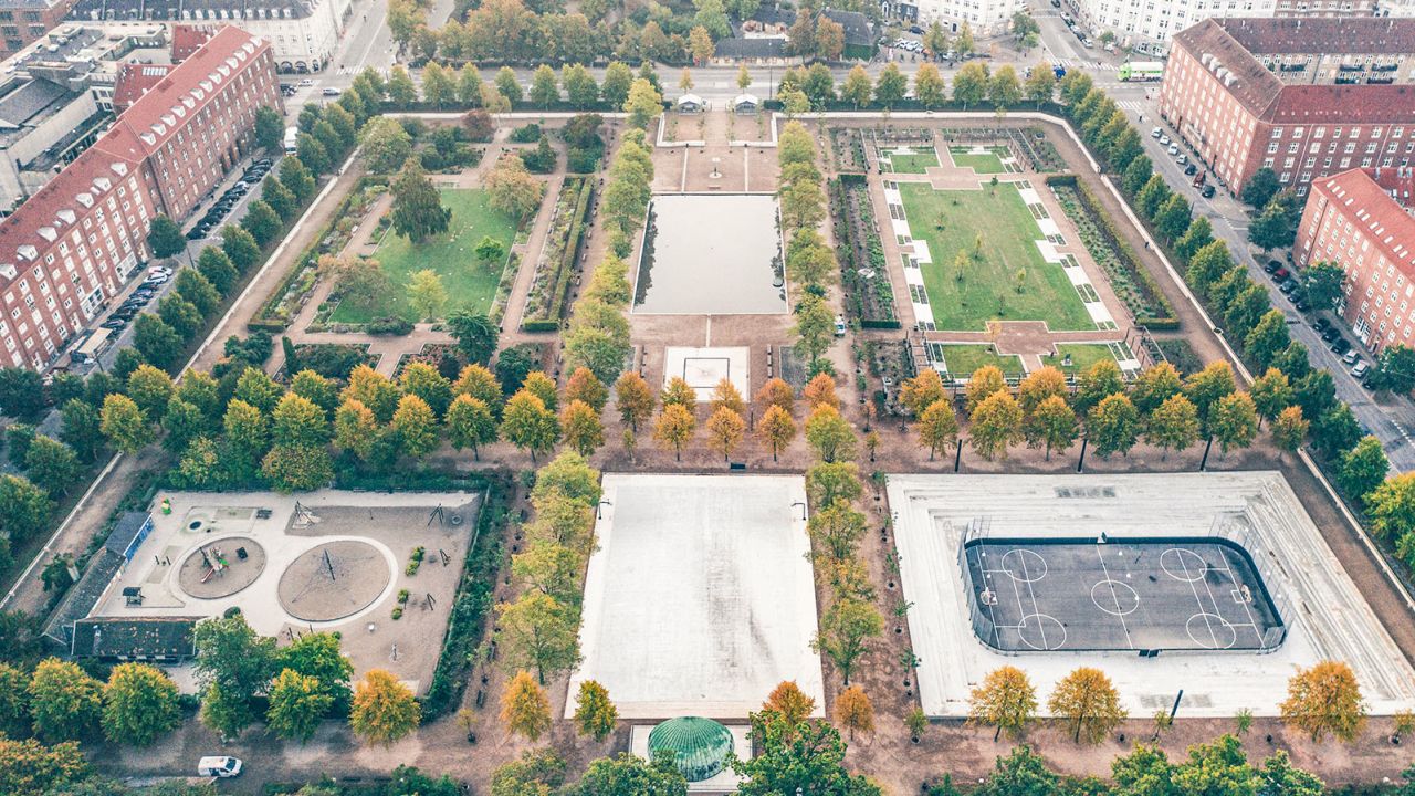 Enghaveparken, a "climate park" in Copenhagen