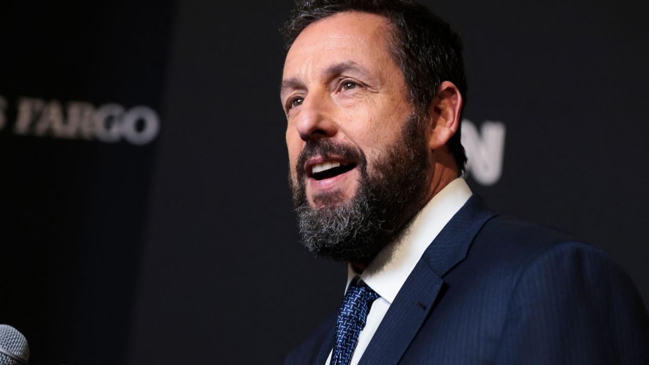 US actor Adam Sandler arrives for the 24th Annual Mark Twain Prize For American Humor at the John F. Kennedy Center for the Performing Arts in Washington, DC, on March 19, 2023. - This year's award is honoring US actor and comedian Adam Sandler. (Photo by Oliver Contreras / AFP) (Photo by OLIVER CONTRERAS/AFP via Getty Images)