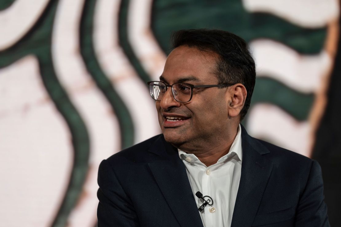 Starbucks' new CEO Laxman Narasimhan plans to continue pulling barista shifts. 