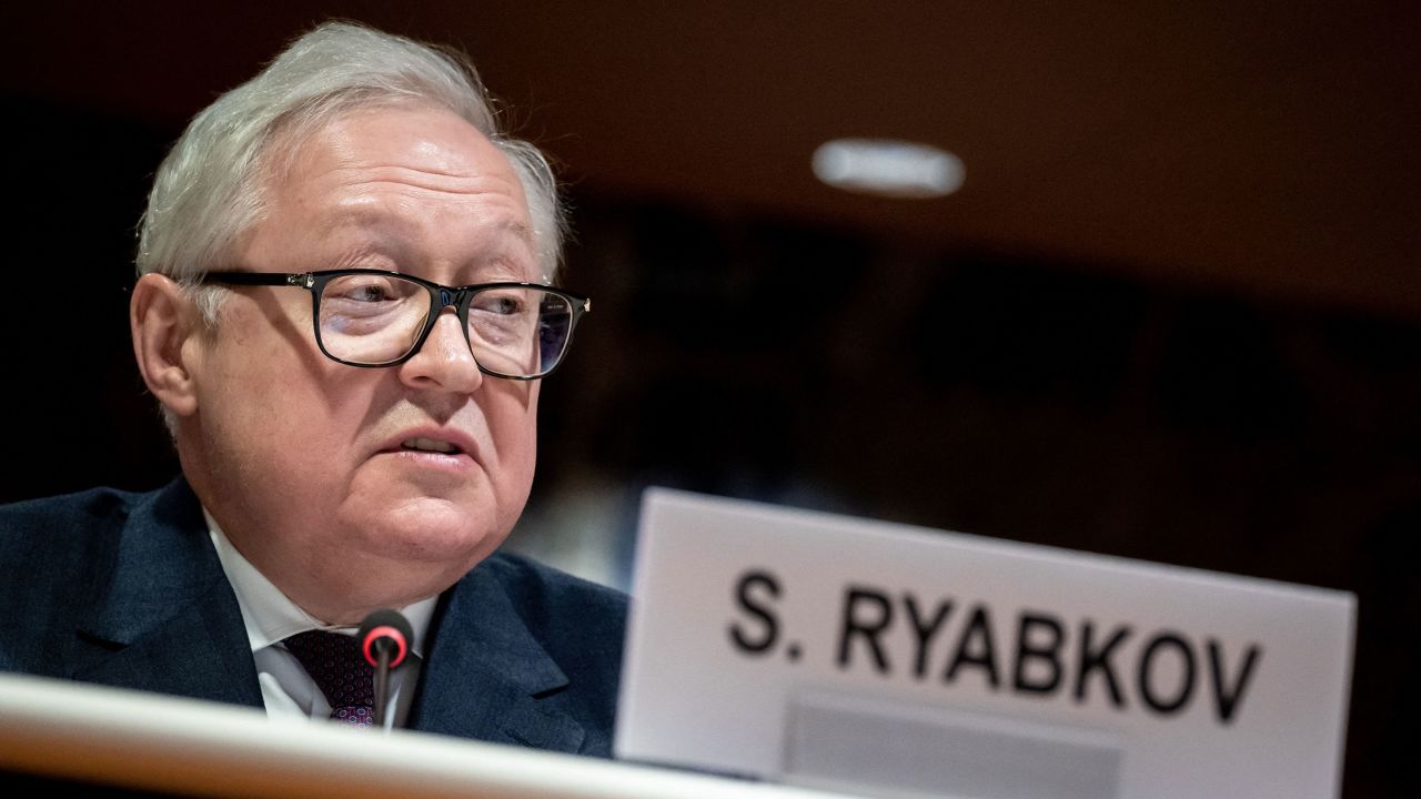 Russian Deputy Foreign Minister Sergei Ryabkov delivers a speech during a session of the UN Conference on Disarmament in Geneva on March 2.