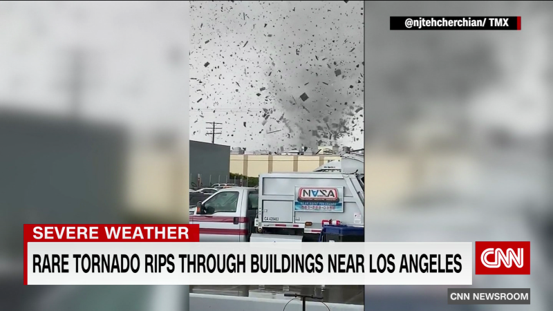 Los Angeles area hit by rare tornado | CNN