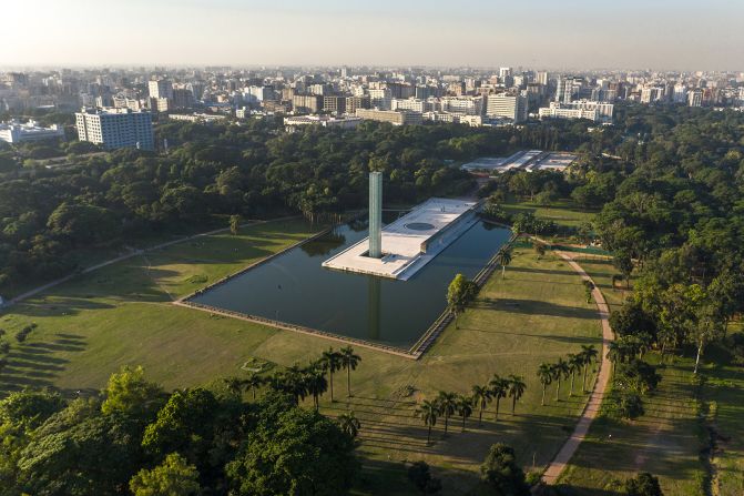 Designed in collaboration with her former business partner and fellow award-winning architect Kashef Mahboob Chowdhury, the Museum of Independence and Independence Monument sits in the grounds of a former Mogul-era garden, turned colonial horse racing track, and then, a political meeting ground in the 1970s. The design was part of a national competition, which Tabassum and Chowdhury's firm, URBANA, won in 1997, although construction of the monument wasn't finished until 2013.