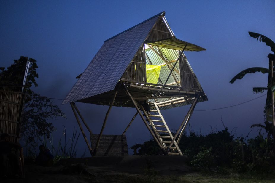 In the low-lying river deltas of Bangladesh, annual monsoons and tidal swells leave millions of people vulnerable to flooding. To help them, Dhaka-based architect Marina Tabassum has created  a two-story "tiny home," called Khudi Bari, which is light and portable. It's the latest of the award-winning architect's projects -- <strong>look through the gallery to see more of her stunning work.  </strong>