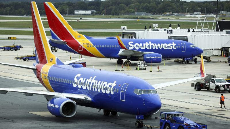 Les vols de Southwest Airlines cloués au sol en raison de problèmes d’équipement