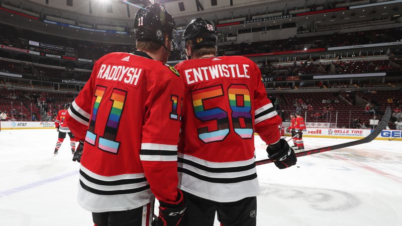 The Pride warmup jersey auction - Chicago Blackhawks