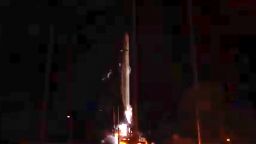 Relativity Space's Terran 1 rocket is seen during its third launch attempt of a mission called "GLHF" (Good Luck, Have Fun), from Launch Complex 16 in Cape Canaveral, Florida on March 22, 2023.
