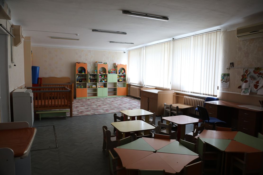 An eerie silence and stillness envelop everything at the orphanage in Kherson.