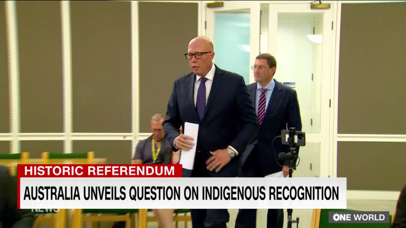 Australia unveils referendum question to give indigenous Australians a voice | CNN