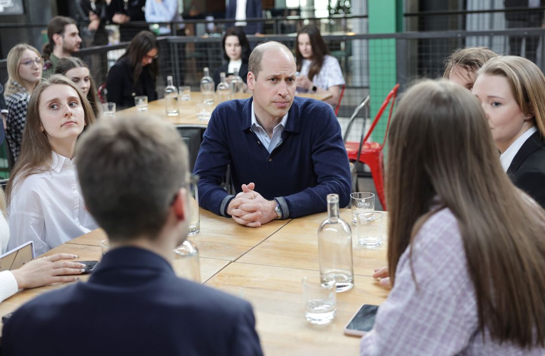The prince concluded his trip with an engagement at a local food hall where he listened to young Ukrainian refugees talking about their experiences of settling into life in Poland.