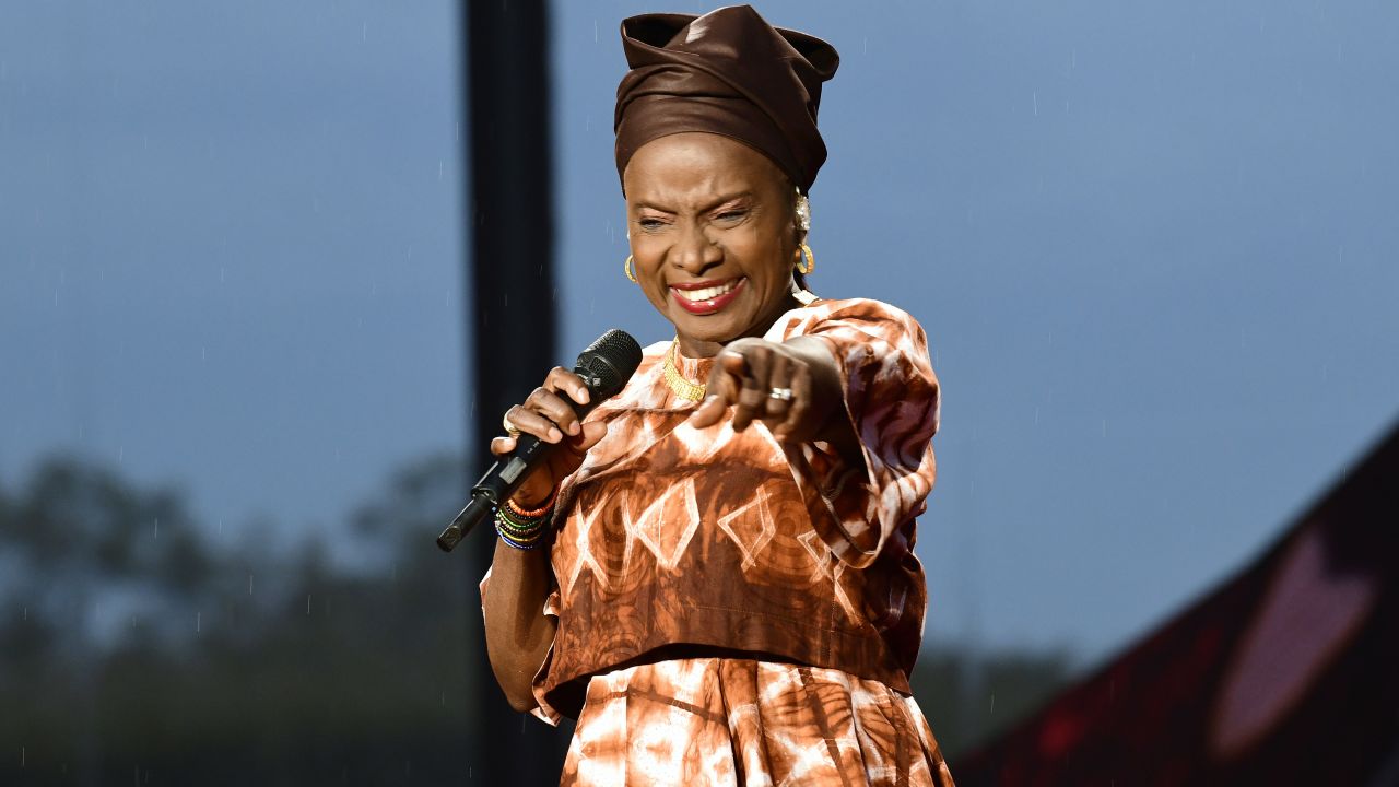 Angélique Kidjo, pictured here during a 2021 performance in Paris, has been announced as one of three recipients of the 2023 Polar Music Prize.