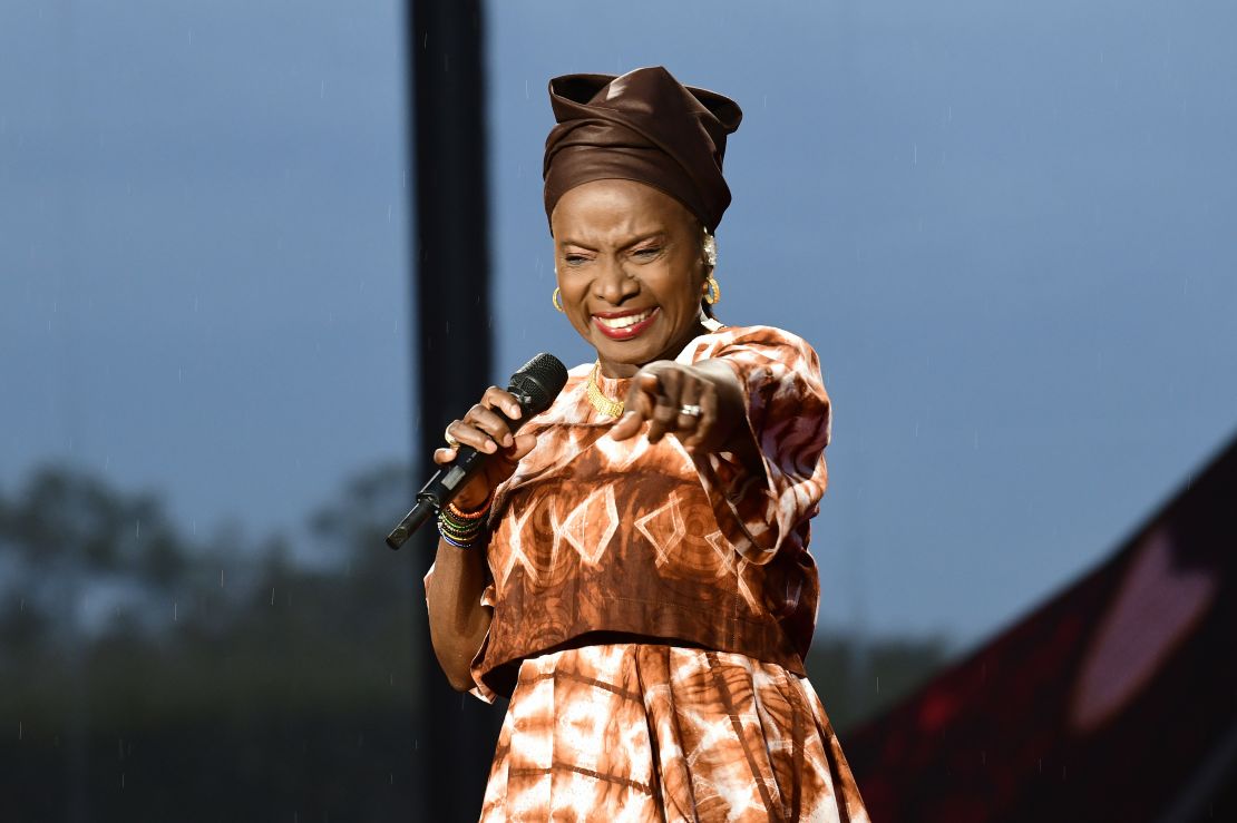 Angélique Kidjo, pictured during a performance in Paris in 2021, has been announced as one of three winners of the 2023 Pola Music Prize.