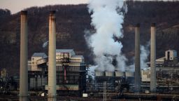 CLAIRTON, PA - MARCH 11: Steam is emitted from U.S. Steel Clairton Works, March 11, 2018 in Clairton, Pennsylvania. Clairton Works is the largest coal coking facility in North America and converts 6 million tons of coal a year into fuel for steelmaking. Last Thursday, President Donald Trump signed an order to impose new tariffs on imported steel and aluminum. (Photo by Drew Angerer/Getty Images)