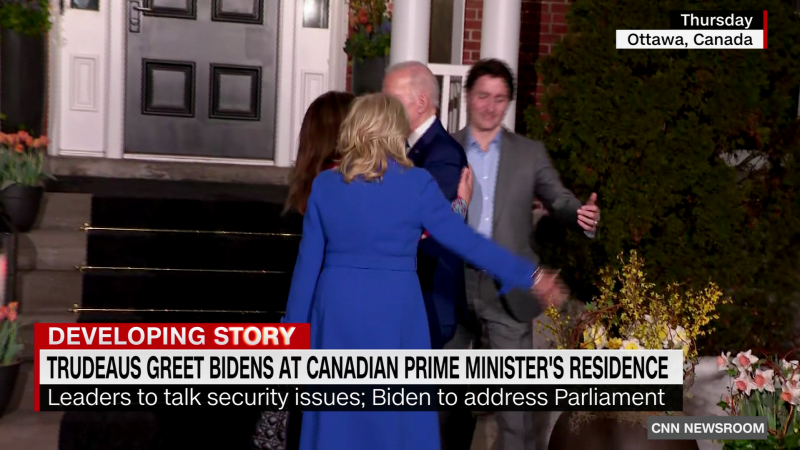 U.S. Pres. Biden meets with Canadian PM Trudeau to discuss issues | CNN