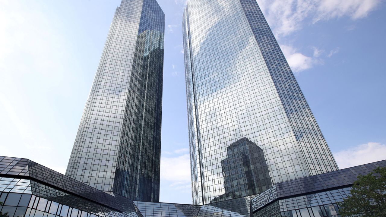 The Deutsche Bank headquarters in Frankfurt am Main, Germany