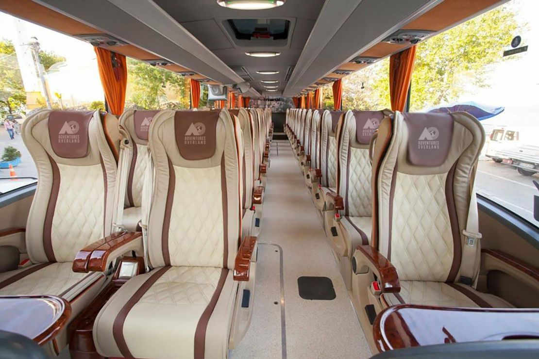 A rendering of the "luxury bus service" from Adventures Overland, which will travel between Istanbul, Turkey and London. 