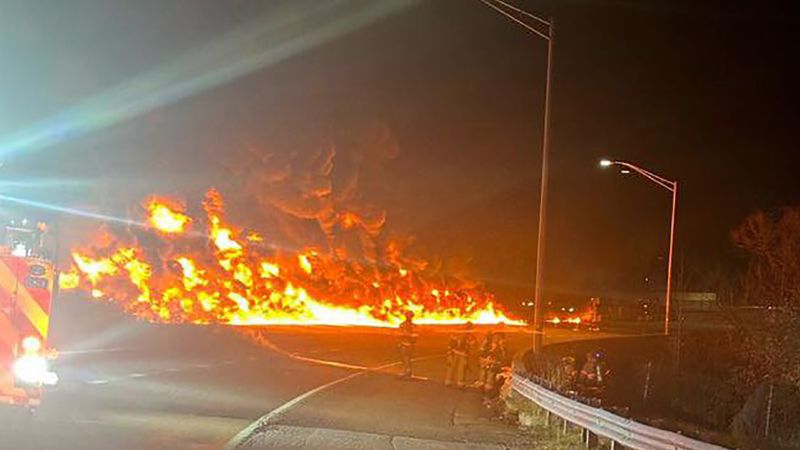 Truck fire shuts major Maryland highway weeks after deadly tanker fire in the region | CNN