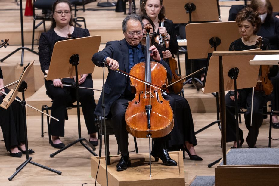 Pictured here during a performance in February 2023 in New York City, Yo-Yo Ma was a 2012 recipient of the prize.