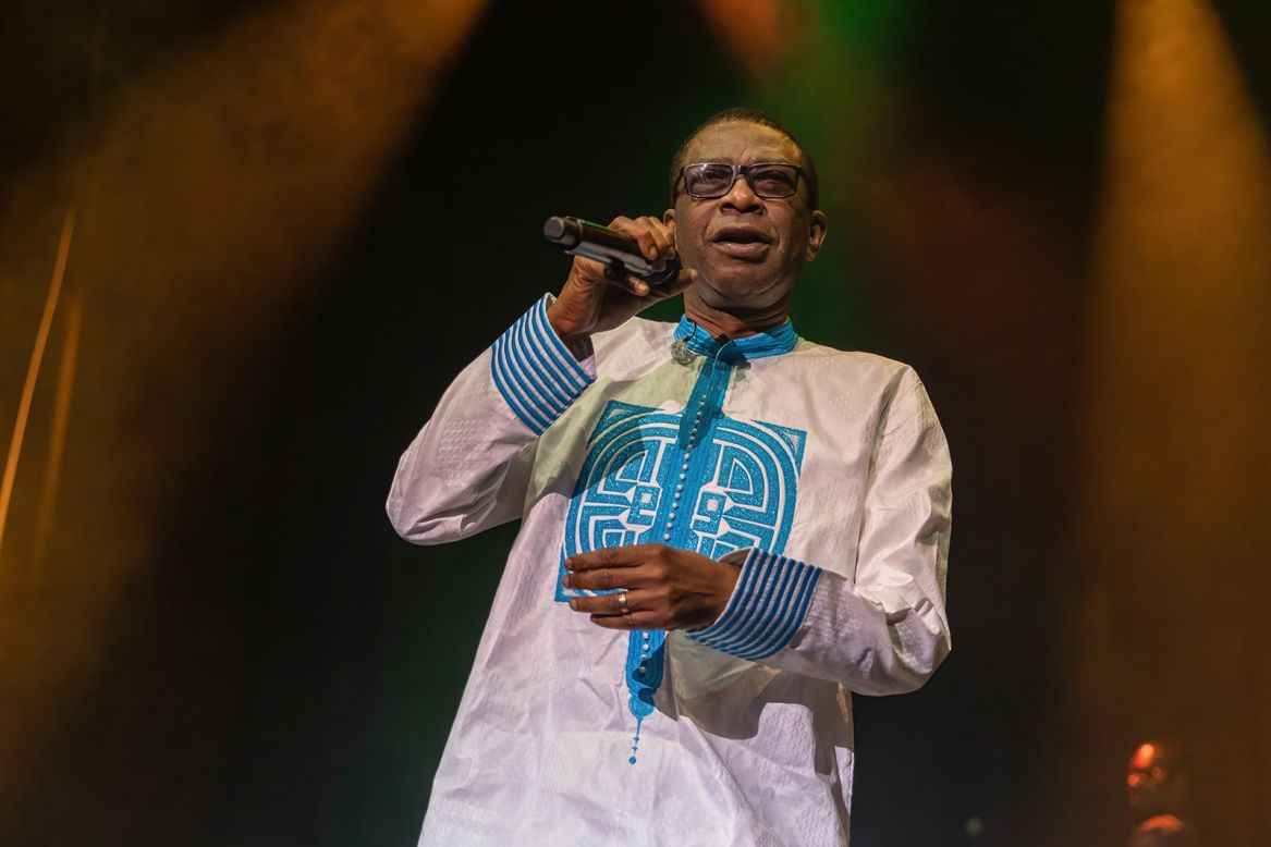 Senegal's Youssou N'Dour was a 2013 Polar Music Prize winner. N'Dour, pictured here on stage in Oslo, Norway in 2022, has described himself as a modern griot -- a West African tradition that is part storyteller, part oral historian and singer.
